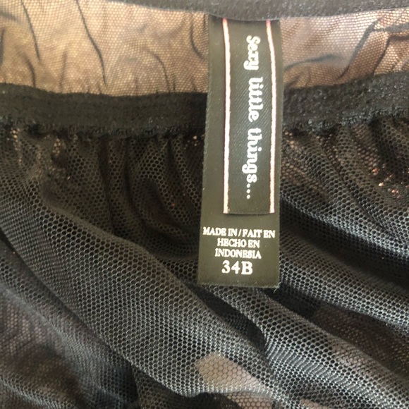 Sparkle Front-Clasp Babydoll Lingerie Slip - Picture 5 of 5